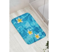 Коврик противоскользящий JoyArty "Цветы в иллюзии" для ванной, сауны, бассейна, bath_12288