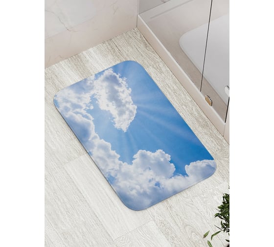 Коврик противоскользящий JoyArty "Воздушный перелет" для ванной, сауны, бассейна, bath_13028