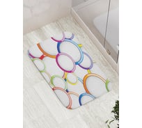Коврик противоскользящий JoyArty "Сферическая радуга" для ванной, сауны, бассейна, bath_14482