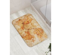 Коврик противоскользящий JoyArty "Старинная карта сокровищ" для ванной, сауны, бассейна, bath_19199