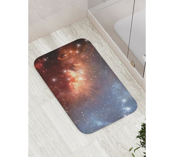 Коврик противоскользящий JoyArty "Жизнь в космосе" для ванной, сауны, бассейна, bath_14490 1