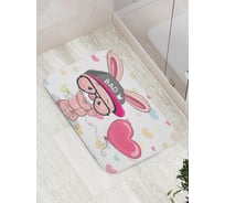 Коврик противоскользящий JoyArty "Плохой зайчик" для ванной, сауны, бассейна, bath_15502