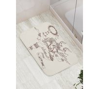 Коврик противоскользящий JoyArty "Многорукое божество" для ванной, сауны, бассейна, bath_19253