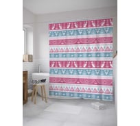 Штора (занавеска) для ванной JoyArty "Египетские мотивы" из сатена, 180х200 см с крючками, sc_32286