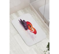 Коврик противоскользящий JoyArty "Два лебедя" для ванной, сауны, бассейна, bath_91939