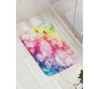 Коврик противоскользящий JoyArty "Радужные шарики" для ванной, сауны, бассейна, bath_268240