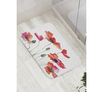 Коврик противоскользящий JoyArty "Цветочные шляпы" для ванной, сауны, бассейна, bath_9120