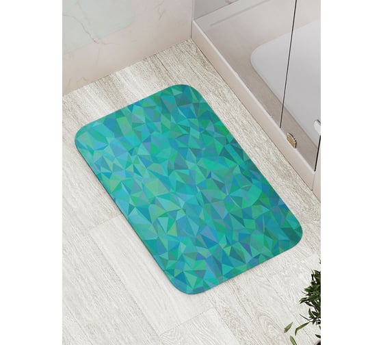Коврик противоскользящий JoyArty "Геометрический орнамент" для ванной, сауны, бассейна, bath_13265 1