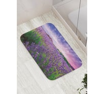Коврик противоскользящий JoyArty "Лаванда в цвету" для ванной, сауны, бассейна, bath_39842