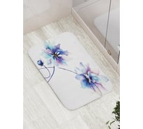 Коврик противоскользящий JoyArty "Морозный цветок" для ванной, сауны, бассейна, bath_13885