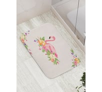 Коврик противоскользящий JoyArty "Гнездо фламинго" для ванной, сауны, бассейна, bath_5106