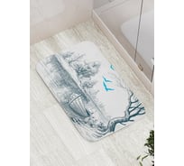 Коврик противоскользящий JoyArty "Лодка в ожидании чуда" для ванной, сауны, бассейна, bath_16195