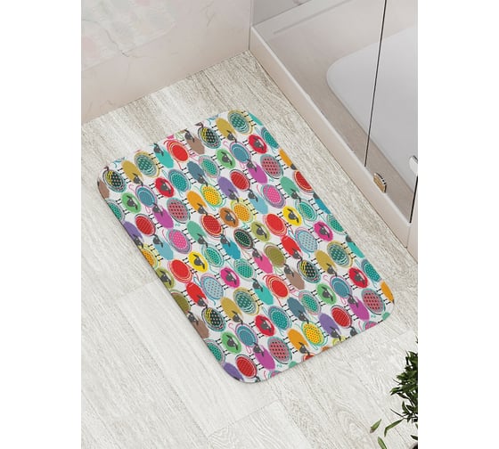 Коврик противоскользящий JoyArty "Барашки" для ванной, сауны, бассейна, bath_53509 1