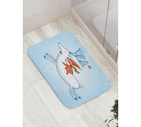Коврик противоскользящий JoyArty "Девочка на олене" для ванной, сауны, бассейна, bath_21480