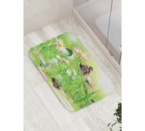 Коврик противоскользящий JoyArty "Бабочка охотится за каплей" для ванной, сауны, бассейна, bath_2647