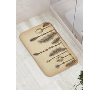 Коврик противоскользящий JoyArty "Перьевой набор" для ванной, сауны, бассейна, bath_26697