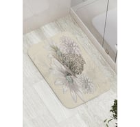 Коврик противоскользящий JoyArty "Зарисовки совы" для ванной, сауны, бассейна, bath_32541