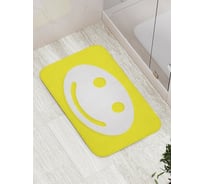 Коврик противоскользящий JoyArty "Улыбчивый смайлик" для ванной, сауны, бассейна, bath_21881