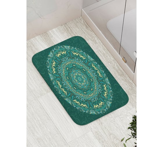 Коврик противоскользящий JoyArty "Цветочное заклинание" для ванной, сауны, бассейна, bath_21201 1