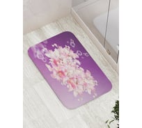 Коврик противоскользящий JoyArty "Цветы с пузырями" для ванной, сауны, бассейна, bath_2639