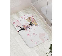 Коврик противоскользящий JoyArty "Цветочная погода" для ванной, сауны, бассейна, bath_19094