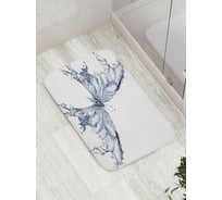 Коврик противоскользящий JoyArty "Водяная бабочка" для ванной, сауны, бассейна, bath_11009