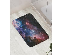 Коврик противоскользящий JoyArty "Космические странствия" для ванной, сауны, бассейна, bath_13789