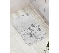 Коврик противоскользящий JoyArty "Цветы под дождем" для ванной, сауны, бассейна, bath_17038