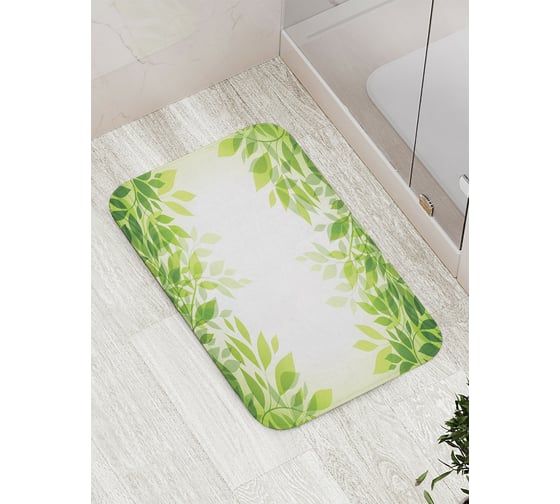 Коврик противоскользящий JoyArty "Теплые листья" для ванной, сауны, бассейна, bath_13282 1