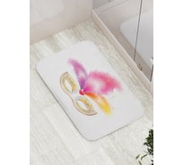 Коврик противоскользящий JoyArty "Маска для маскарада" для ванной, сауны, бассейна, bath_9453