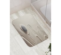 Коврик противоскользящий JoyArty "Камень в песке" для ванной, сауны, бассейна, bath_21852