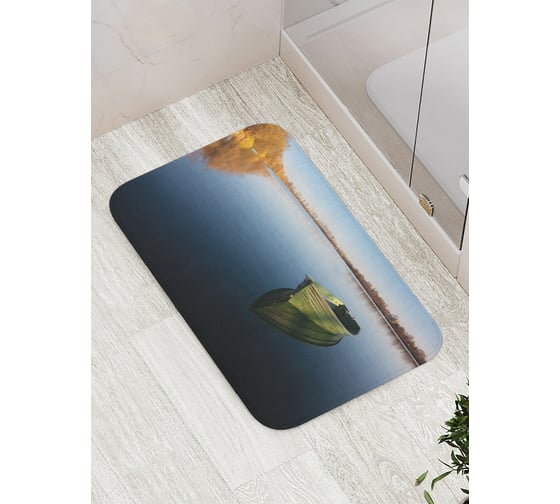 Коврик противоскользящий JoyArty "Уплывшая лодка" для ванной, сауны, бассейна, bath_15161