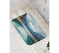 Коврик противоскользящий JoyArty "Река несет в горы" для ванной, сауны, бассейна, bath_15184