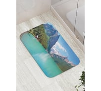 Коврик противоскользящий JoyArty "Отшельник у реки" для ванной, сауны, бассейна, bath_15198
