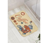 Коврик противоскользящий JoyArty "Кофемашина" для ванной, сауны, бассейна, bath_15607