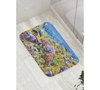 Коврик противоскользящий JoyArty "Коралловые холмы" для ванной, сауны, бассейна, bath_9232