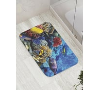 Коврик противоскользящий JoyArty "Коралловый берег" для ванной, сауны, бассейна, bath_9229