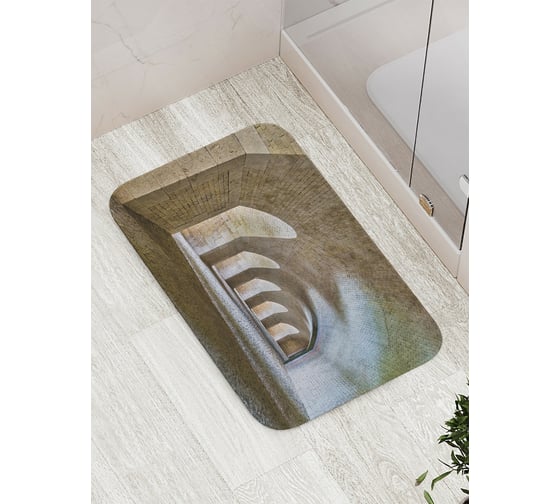 Коврик противоскользящий JoyArty "Тоннель в замке" для ванной, сауны, бассейна, bath_9480 1