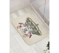 Коврик противоскользящий JoyArty "Рыцарские ангелы" для ванной, сауны, бассейна, bath_9473