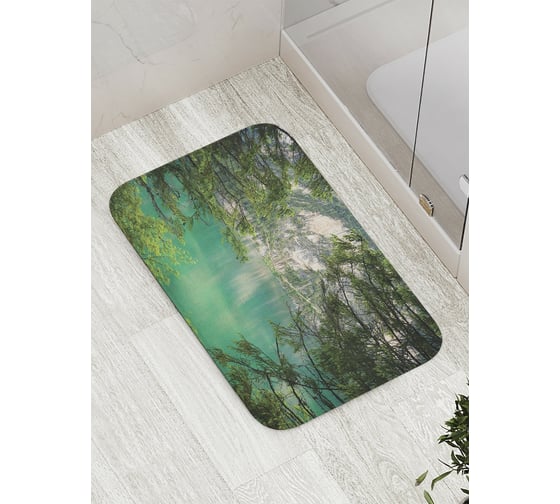 Коврик противоскользящий JoyArty "Затонувший город" для ванной, сауны, бассейна, bath_9292