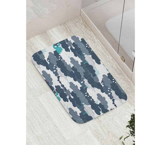 Коврик противоскользящий JoyArty "Облачный хаки" для ванной, сауны, бассейна, bath_19770 1