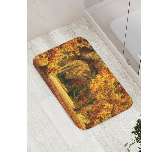 Коврик противоскользящий JoyArty "Древесный коридор" для ванной, сауны, бассейна, bath_19306 1
