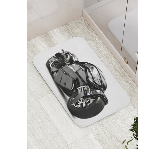 Коврик противоскользящий JoyArty "Бронированный мотоцикл" для ванной, сауны, бассейна, bath_17785