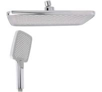 Набор леек для душа СоюзКран тропическая, 300x200 мм, ручная 3 режимная, 105x120 мм, хром 582-101