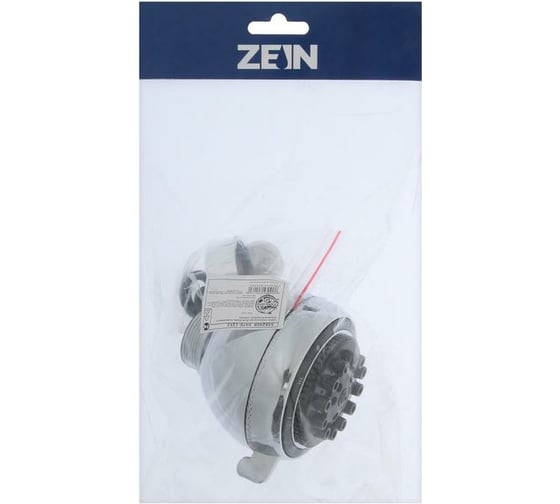 Стационарная лейка ZEIN Z0509 5 режимов, с черными вставками, пластик 5482408