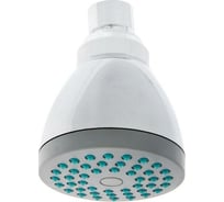 Стационарная лейка ZEIN Z0109 1 режим, с зелёными вставками, пластик 5482409