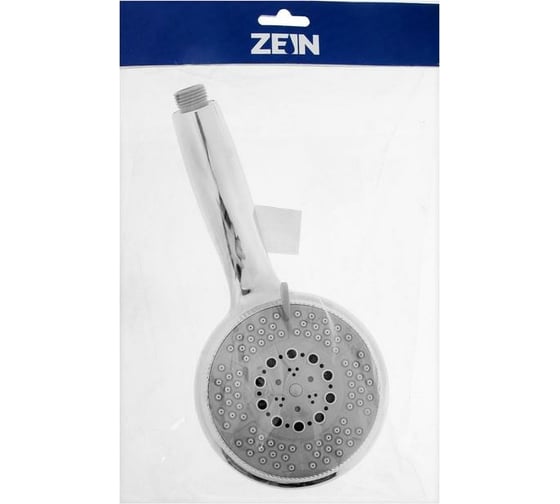 Душевая лейка ZEIN Z0505 большая, 5 режимов, пластик, хром 5482402