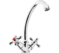 Смеситель для кухни ZEIN Z20380101, кран-букса латунь 1/2, без подводки, хром 5118171