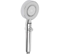 Лейка для душа RAIN, 5 режимов, с массажными зубчиками, фильтр, кнопка стоп, 90мм, хром 582-082