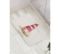 Коврик противоскользящий JoyArty "Красочный маяк" для ванной, сауны, бассейна, bath_16349